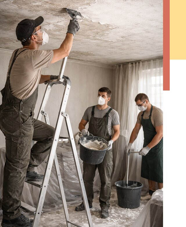 Удаление побелки с потолка в Похвистнево от 2563 руб. быстро и недорого | ОТДЕЛОЧНИК-Пхв