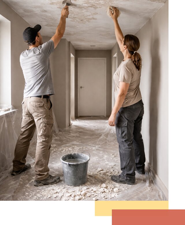 Удаление побелки с потолка в Похвистнево — быстро и аккуратно