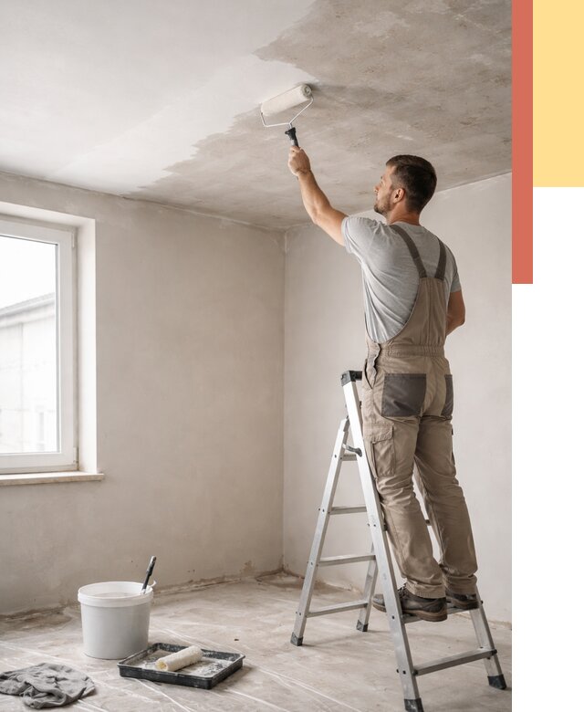 Грунтовка потолка в Похвистнево от 2563 руб. — быстро и недорого | ОТДЕЛОЧНИК-Пхв