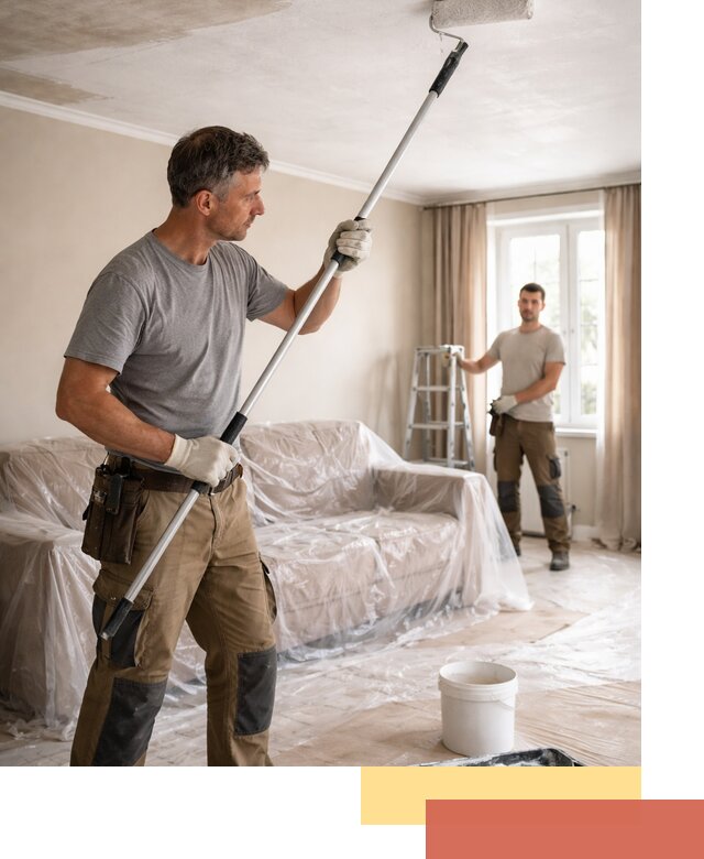 Грунтовка потолка в Похвистнево — подготовка под покраску и отделку