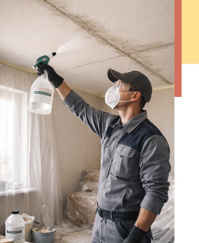 Антисептическая обработка потолка в Похвистнево от 2563 руб. | ОТДЕЛОЧНИК-Пхв