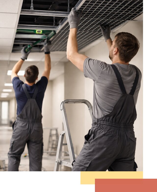 Монтаж потолка Грильято в Похвистнево: установка под ключ качественно