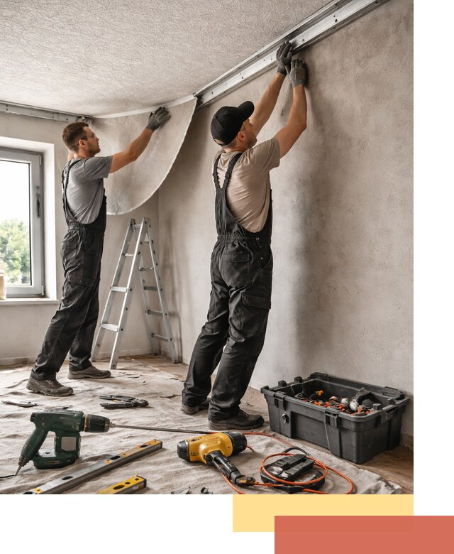 Монтаж фактурного натяжного потолка в Похвистнево качественно и быстро