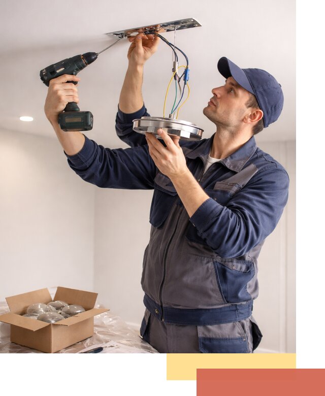 Установка люстры в натяжной потолок в Похвистнево