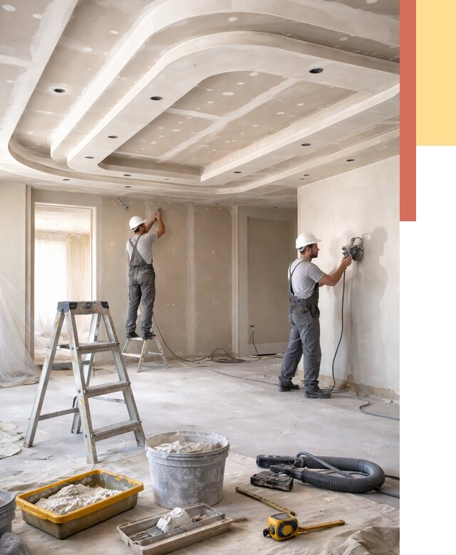 Многоуровневый потолок из гипсокартона в Похвистнево от 769 руб. под ключ | ОТДЕЛОЧНИК-Пхв