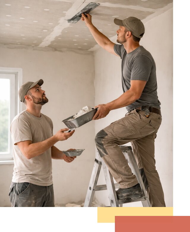 Шпаклевка потолка из гипсокартона в Похвистнево качественно и быстро