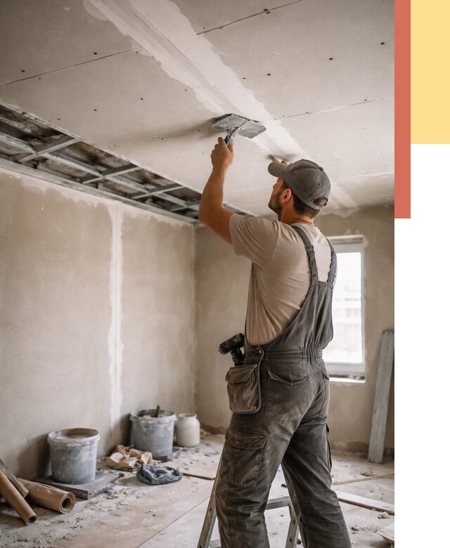 Ремонт потолка из гипсокартона в Похвистнево от 666 руб./м² — быстро и недорого | ОТДЕЛОЧНИК-Пхв