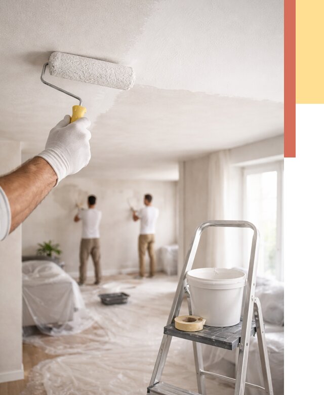 Покраска потолка акриловой краской в Похвистнево от 2563 руб. | ОТДЕЛОЧНИК-Пхв