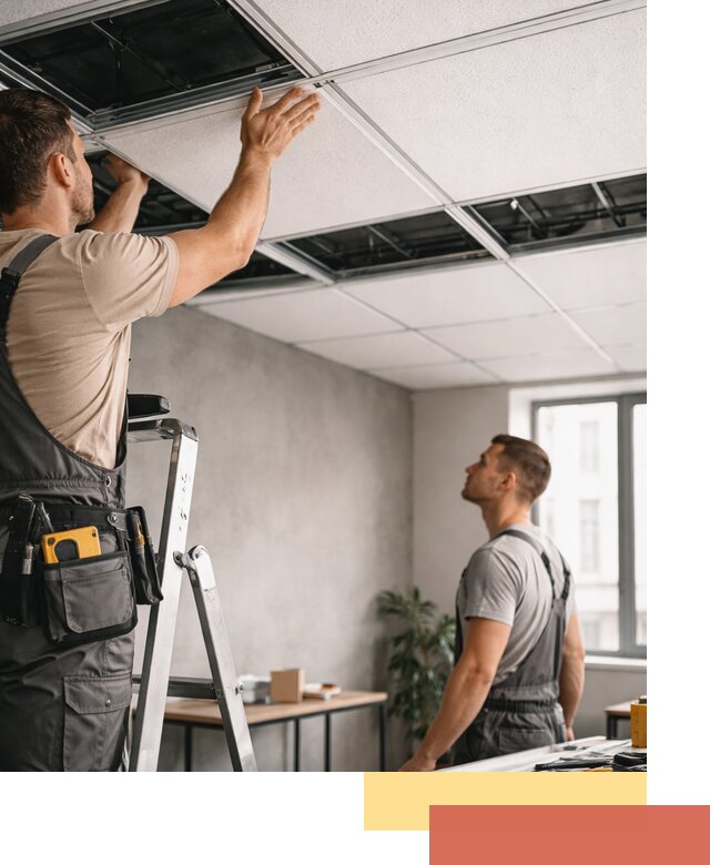 Монтаж потолочной плитки в Похвистнево качественно и в срок