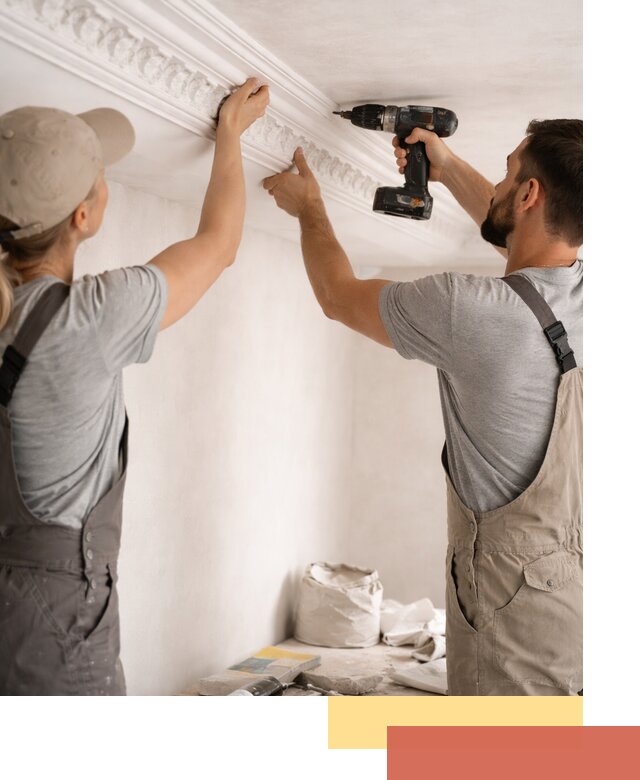 Профессиональный монтаж лепнины на потолок в Похвистнево