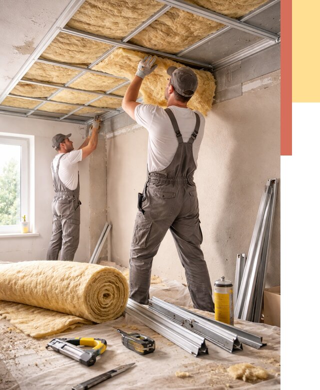 Утепление потолка в Похвистнево от 7381 руб/м2 — недорого, быстро, под ключ | ОТДЕЛОЧНИК-Пхв