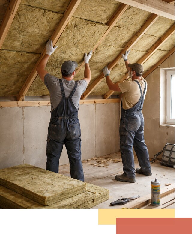 Утепление потолка минеральной ватой в Похвистнево