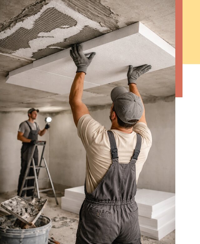 Утепление потолка пенопластом в Похвистнево от 4613 руб/м2 — недорого и быстро | ОТДЕЛОЧНИК-Пхв