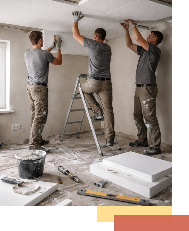 Утепление потолка пенопластом в Похвистнево быстро и качественно