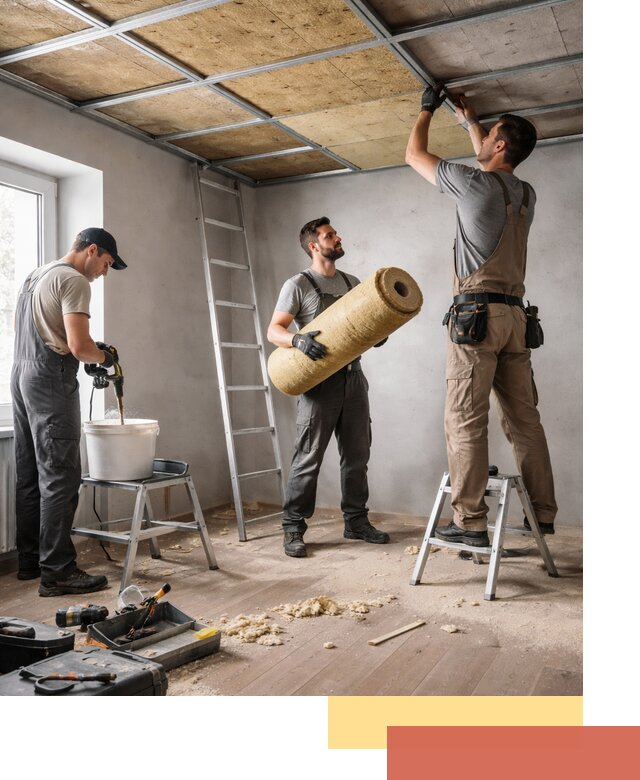 Шумоизоляция потолка в Похвистнево: профессиональный монтаж и отделка